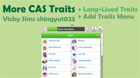 More CAS Traits Mod + Long.